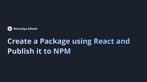 Image result for Create React Library Npm