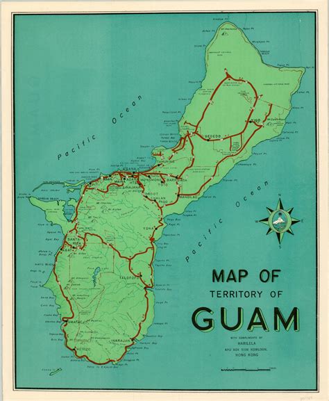 Map of the Territory of Guam | Curtis Wright Maps