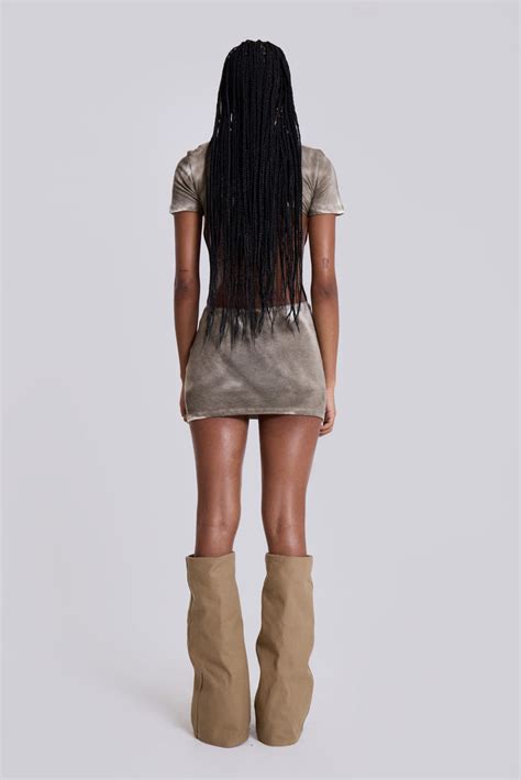 Shop Oil Wash Backless Mini Dress | Jaded London | Clothing