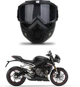 Purpleheart Protective Black Bike Riding Face Mask, Face Shield ...