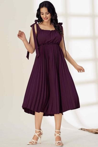 Wine Color Dress - Buy Wine Color Dress online at Best Prices in India ...