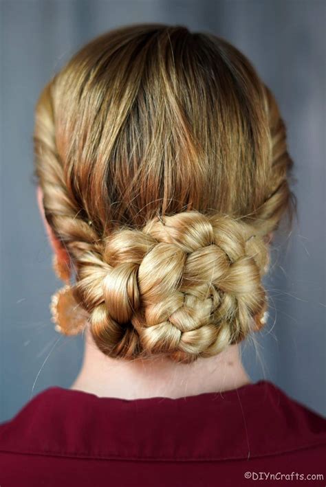 Gorgeous Side Twist and Braided Low Bun Prom Hairstyle