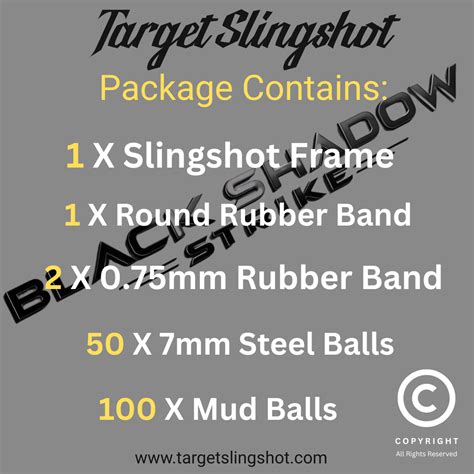 Black Shadow Quality ABS Resin Multi-Use Slingshot – TargetSlingshot