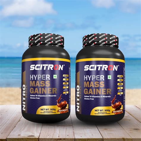 Scitron Nitro Series Hyper Mass Gainer 900g with Scitron Nitro Series