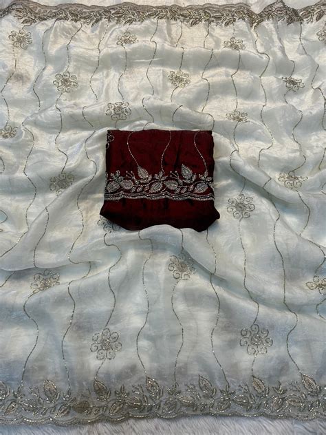 Charismatic Festive Wear Silk Sequence n Bids Work Fancy Designer Sare ...