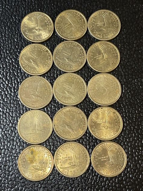 2000 D & P SACAGAWEA $1 ONE DOLLAR COIN US LIBERTY GOLD PLATED LOT OF ...