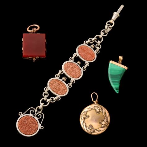 #5964: VICTORIAN WATCH FOBS, HANGERS AND CHAINS