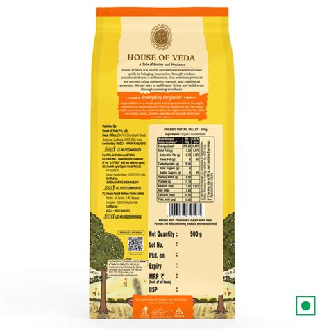Organic Foxtail Millet 500g – HOUSE OF VEDA