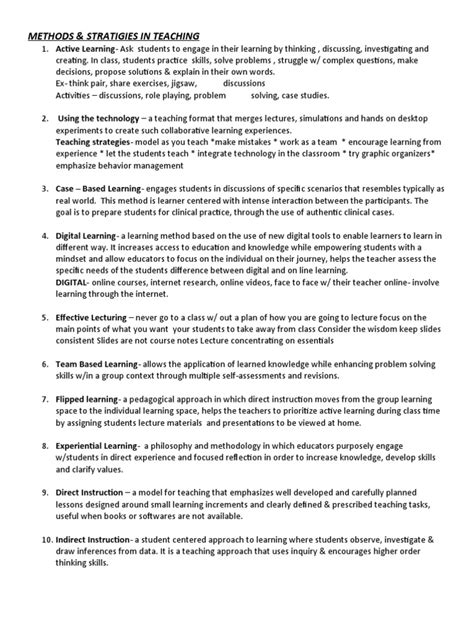 Methods of Teaching 的图像结果