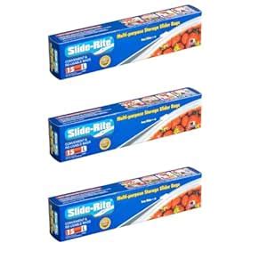 Buy SVP Slide-Rite Convenient & Reusable Slider Bags - Plain ...