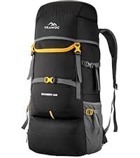 TRAWOC ALPHA 50 Litre Travel Backpack Water Resistant Daypack Bag for ...