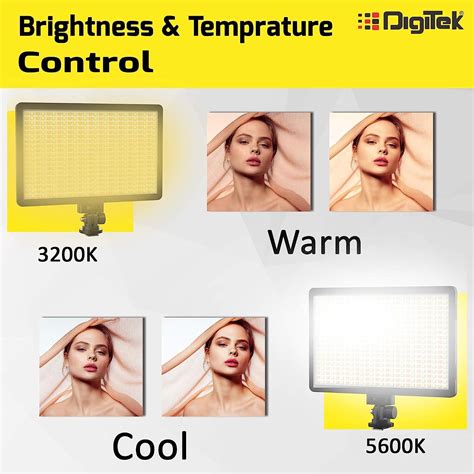 Buy Digitek Bi-color LED D520WB Video Light & NP-750 Li-ion Battery ...