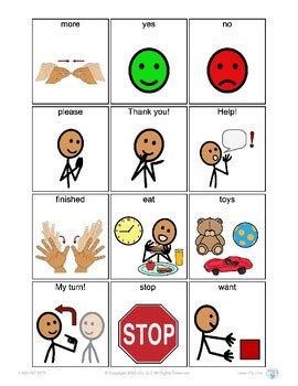 Simple Communication Board Printable 的图像结果