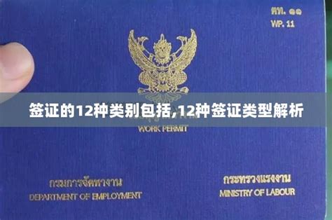 签证的12种类别包括,12种签证类型解析 - 泰国签证网