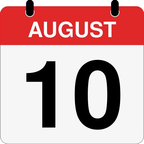 How Many Days Until August 10th? - Inch Calculator