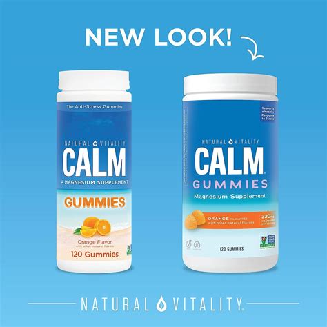 Natural Vitality Calm Magnesium Gummies | Anti-Stress Supplement ...