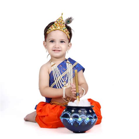 Krishna Dress for Baby Boy Kids Set of 10 Little Krishna Ji Kanha Janm ...