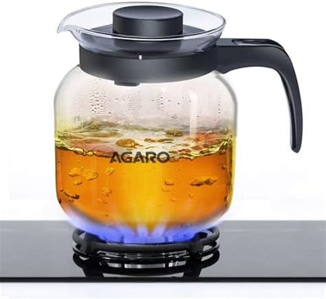 Buy Borosil - Carafe Flame Proof Glass Kettle with Infuser, 1L Online ...