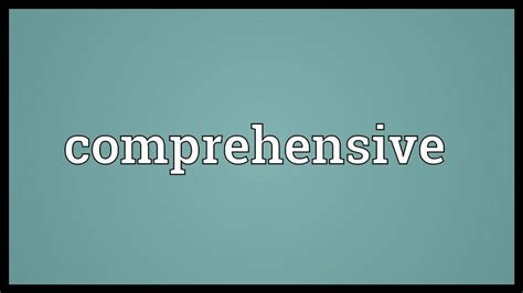 Comprehensive 的图像结果