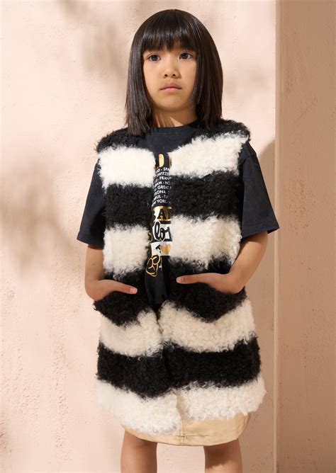 Angel & Rocket Girls Striped Black Jackets