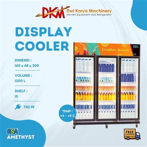 Jual Showcase Cooler AMETHYST RSA/Showcase 3 Pintu Amethyst RSA - Kota ...