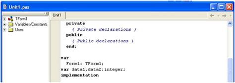 Image result for Simple Variable Code in Delphi