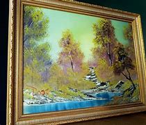 Image result for Bob Ross TV painting goes on sale