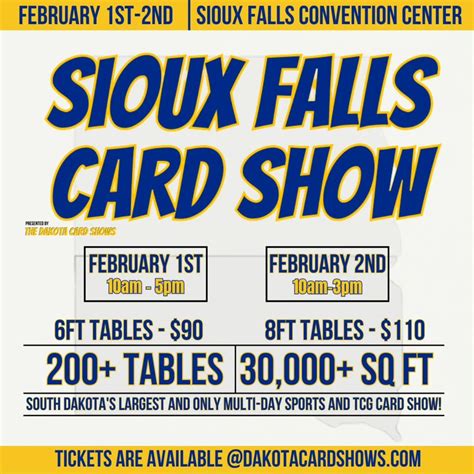 The Sioux Falls Card Show, Denny Sanford PREMIER Center, Sioux Falls, 1 ...