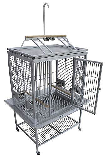 Kings Cages Acp 3325 Play Top Aluminum Parrot Cage Bird | Desertcart INDIA