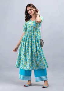 SAK JAIPUR Women Kurta Palazzo Set - Buy SAK JAIPUR Women Kurta Palazzo ...