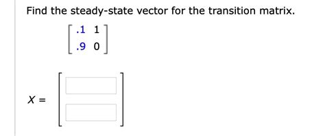 Image result for Steady State of Transition Matrix
