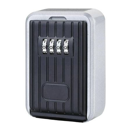 4 Digit Wall Mounted Password Box,Key Code Box Key Storage Lock Box ...