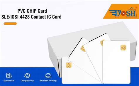 KOSH PVC CHIP Card SLE/ISSI 4428 Contact IC Card for for Inkjet ...