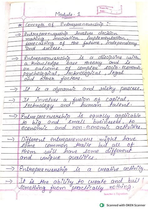 Entrepreneurship module 1 - MBA - Studocu