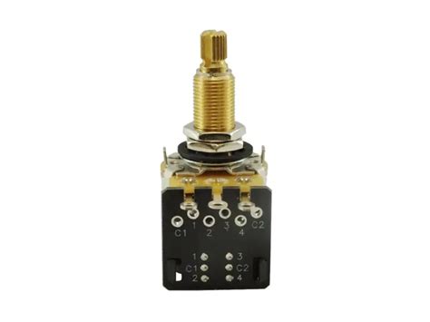 Tube-Town Store - CTS Potentiometer 500k log, DPDT Long Shaft