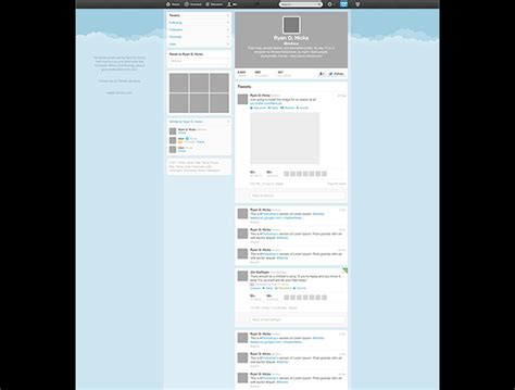 Free Twitter PSD Template | Creative Beacon