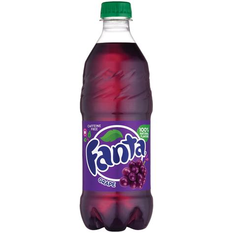 Fanta Caffeine-Free Grape Flavored Soda, 20 Fl. Oz. - Walmart.com ...