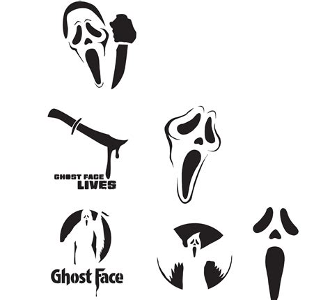 Ghostface Pumpkin Stencil Printable Free