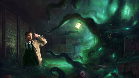 Cthulhu Awakens: HD Lovecraftian Fantasy Wallpaper – Free Download
