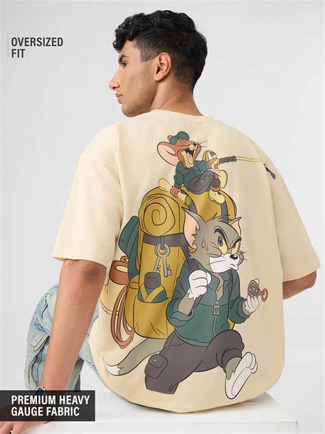 Buy The Souled Store Official Tom and Jerry: Trekking Club Oversized ...