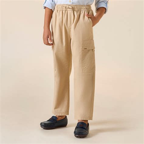 Buy Juniors Solid Cargo Pants with Drawstring Closure from Juniors at ...