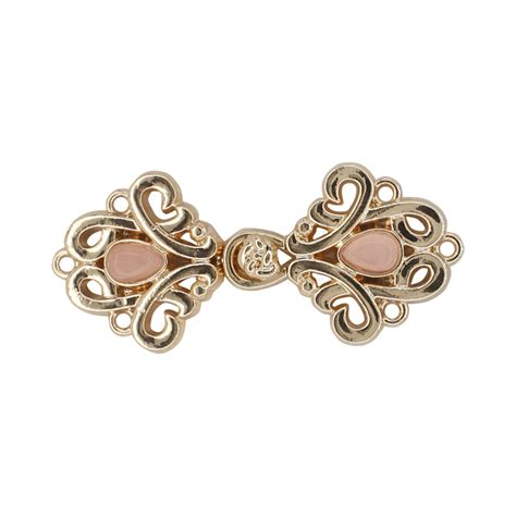 2 Pair | Floral Fantasy with Gems Frog Closure Metal Buttons – Ani ...