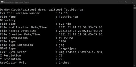 Image result for Exiftool Examples