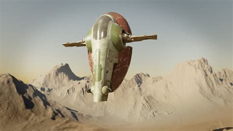 ArtStation - Boba Fett's Ship / Slave 1