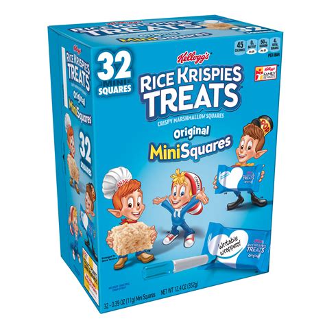 Kellogg's Rice Krispies Mini Treats 32 Ct 12.40 oz - Walmart.com