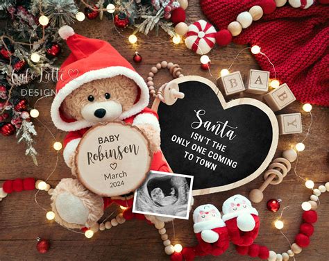 Christmas Pregnancy Announcement Social Media, Christmas Baby ...