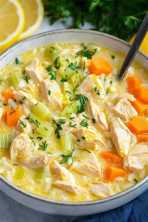 Greek Lemon Chicken Soup (Avgolemono) - Insanely Good