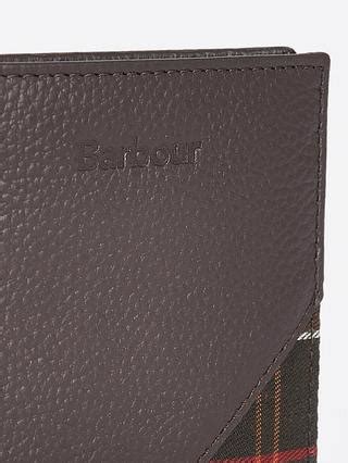 Barbour Tabert Leather Wallet, Chocolate Brown