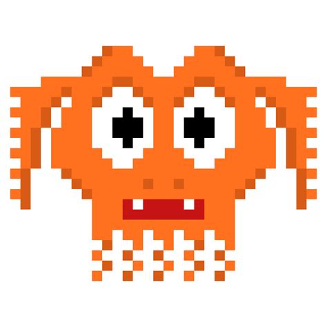 8-bit, alien, cartoon, game, invaders, monster, pixel art icon ...