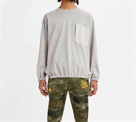 Longsleeve Utility Pocket Tee Shirt - Grey | Levi's® CA